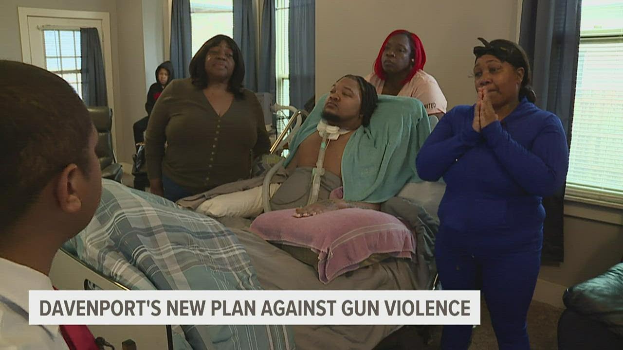 Davenport rolls out new gun violence plan as one victim lives in fear