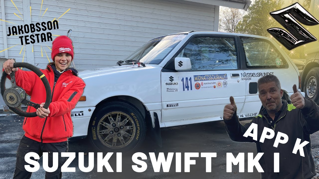 Jakobsson Motorsport testar Suzuki Swift MK I AppK🤩