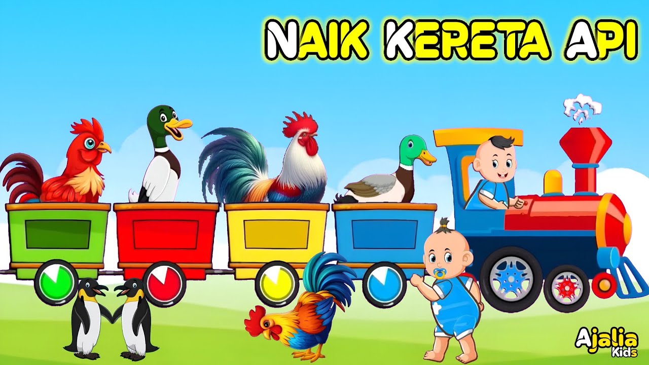 Lagu Anak - Naik Kereta Api 🚂 Lagu Anak Trending | Lagu Anak Viral | Lagu Anak Indonesia Populer