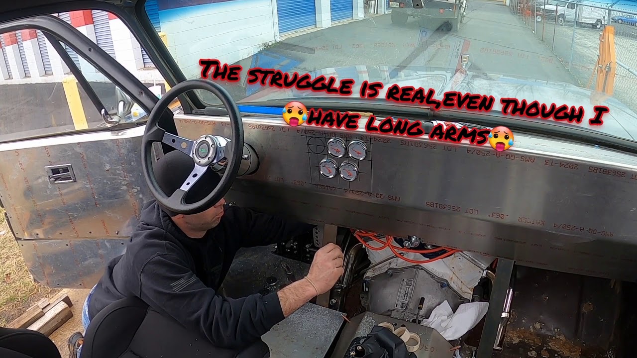 How to install a sheet metal dash Part 2 gauges.