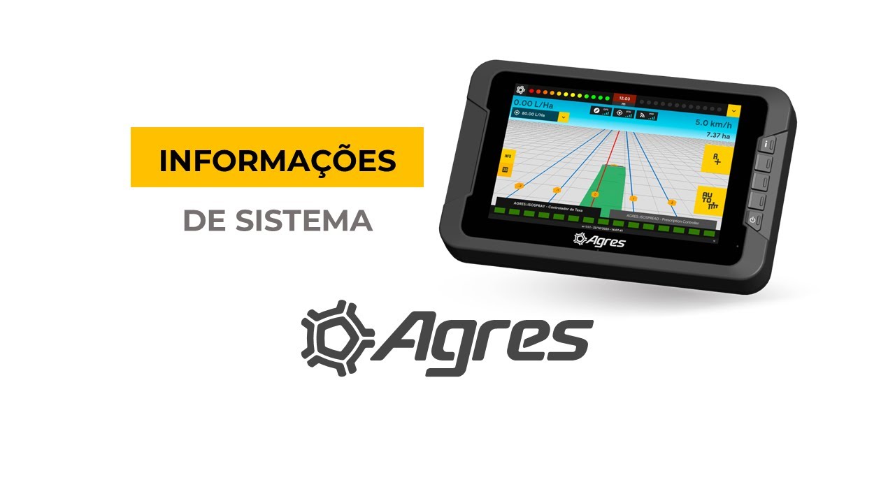 Informações de sistema agroNave (Operador e supervisor)