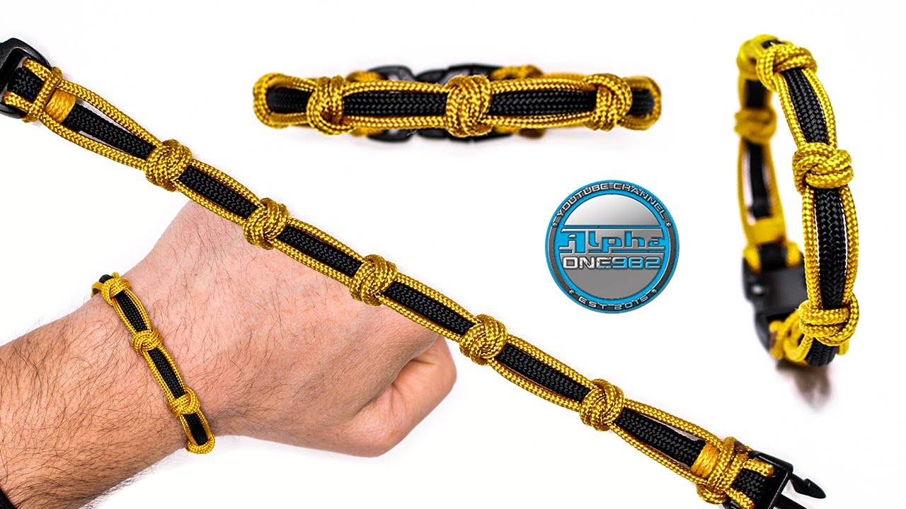 Elegant Slim Paracord Bracelet Double Snake Knot Tutorial DIY