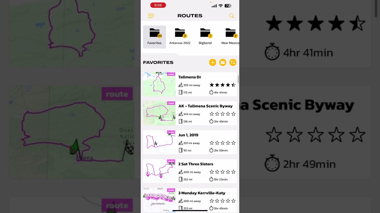Scenic App Motorcycle App, Folders & Discover Rides