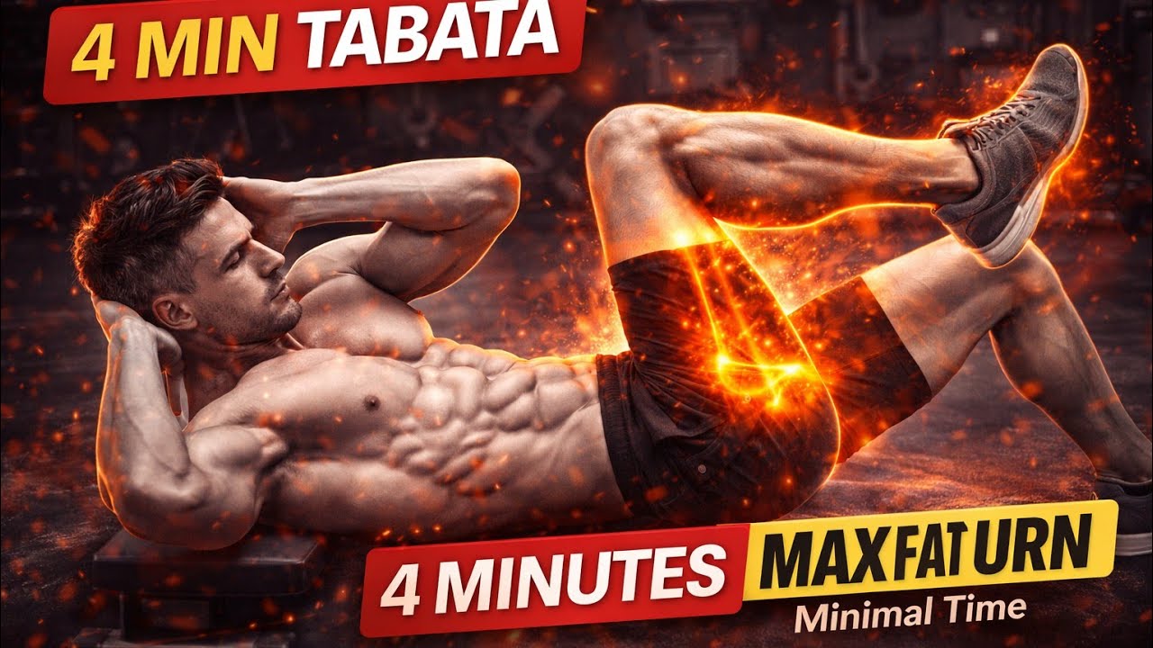 4 MIN TABATA|| MAXIMUM FAT BURN MINIMAL TIME