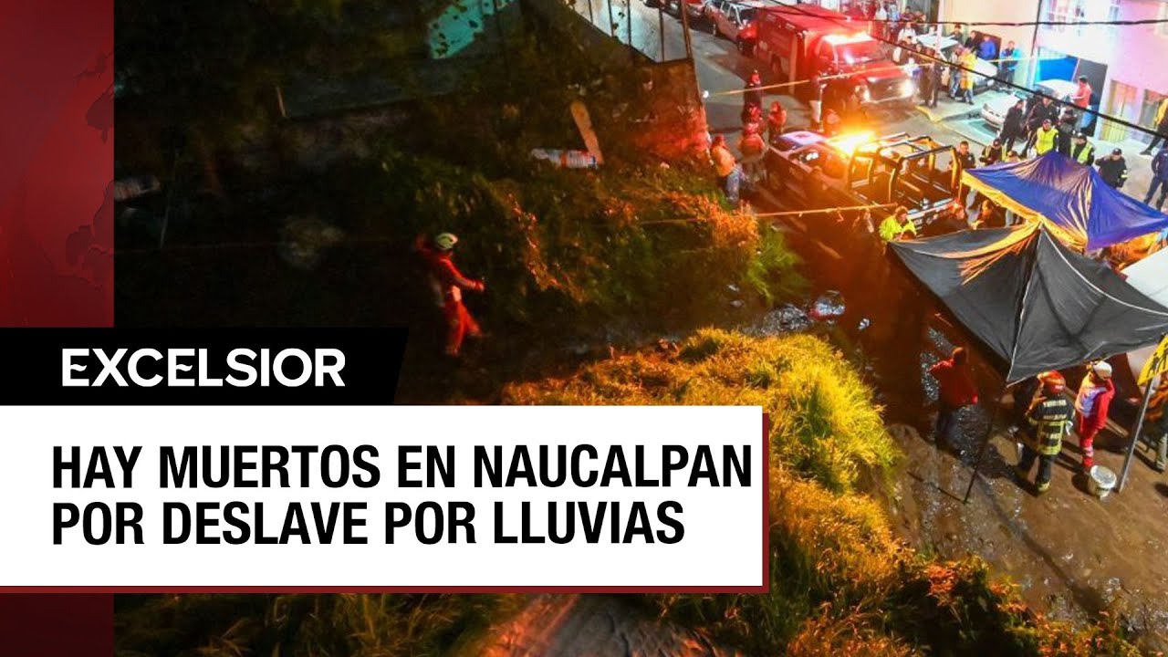 Mueren seis personas por deslave en Naucalpan