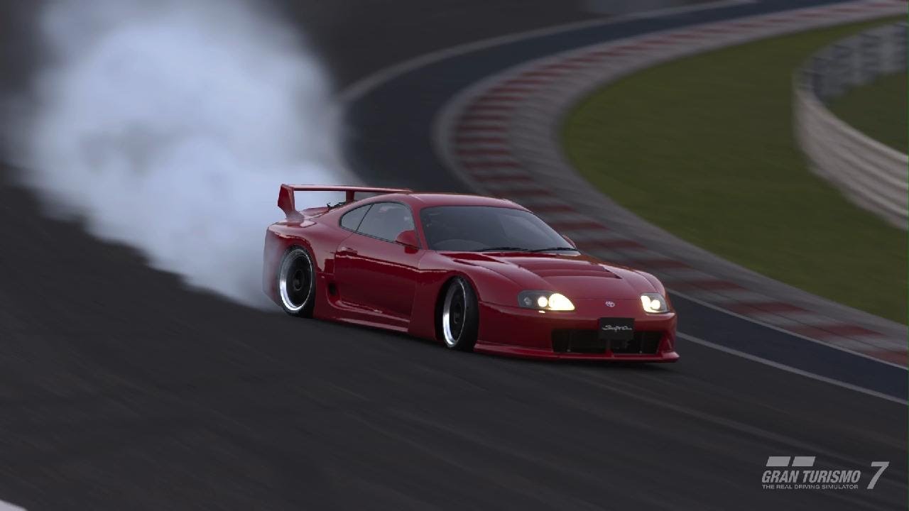 Gran Turismo 7 - Drift Trial in a Toyota Supra GT Road Car