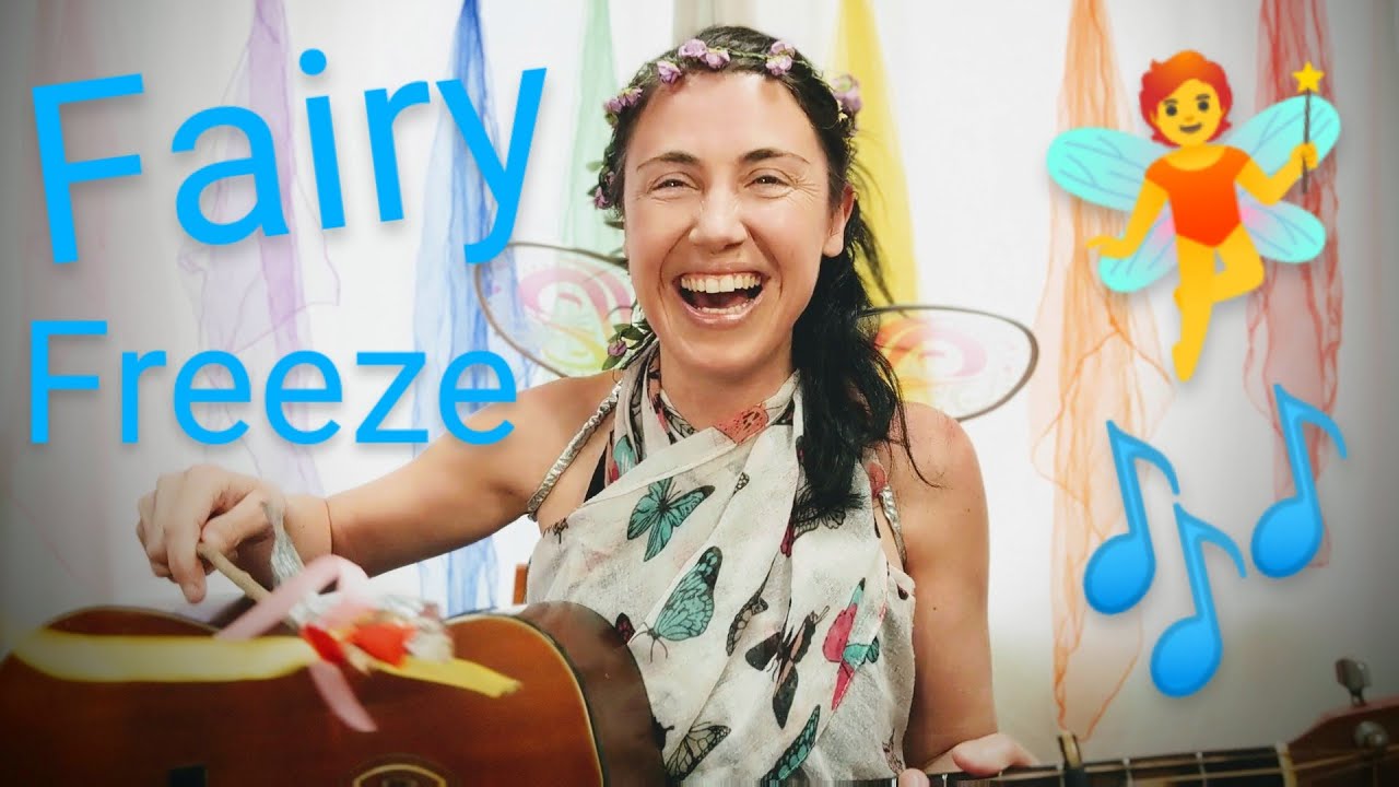 Fairy Freeze Dance by Becky Bops 🎵🎶🧚‍♀️😍😆Fun action song about Fairies for pre-schoolers!