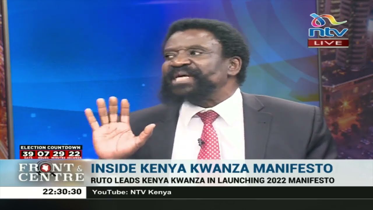 You do not put details in a manifesto, Prof. Wanyande tells DP Ruto | Front and Centre