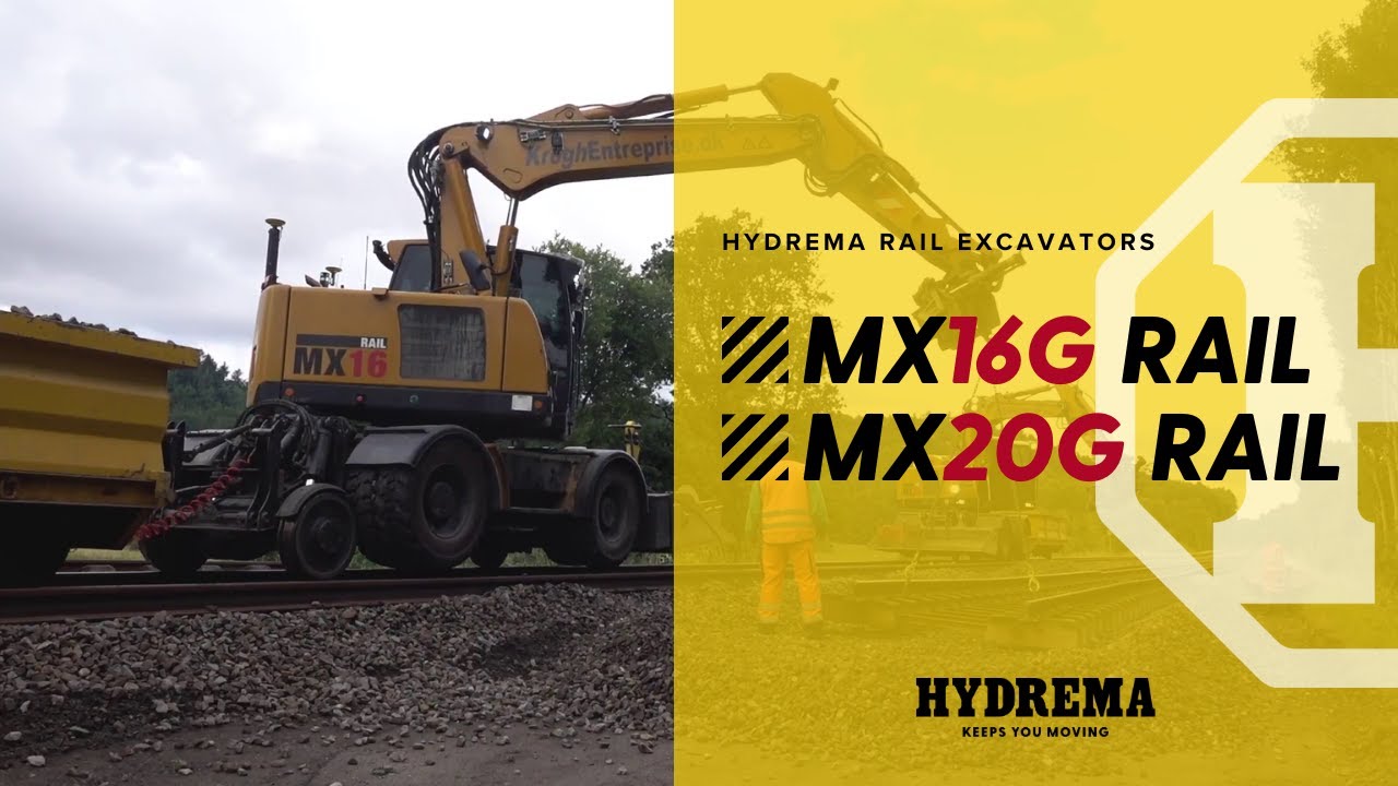 Hydrema Rail - MX16 Rail & MX20 Rail Excavators in Action | Hydrema - Keeps You Moving