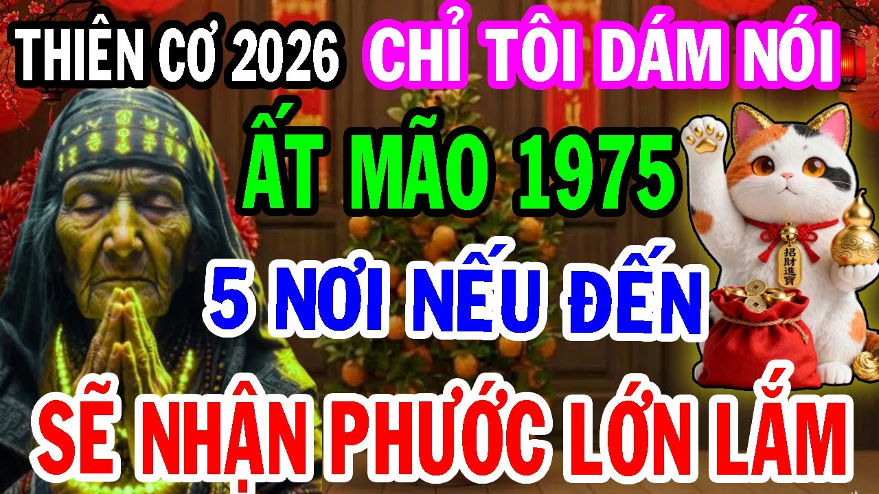 Chắc Chắn Điều Này Sẽ Xảy Ra Với Ất Mão 1975 Năm 2026 - 5 Nơi Nên Đến Chỉ Có Tôi Dám Nói.