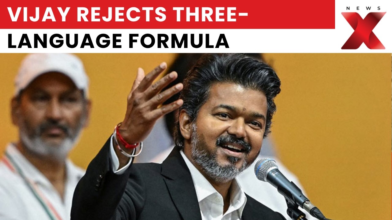 No Hindi In Tamil Nadu? CM Vijay's Continues Two Language Policy | NewsX