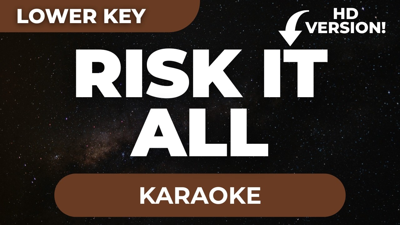 Bruno Mars - Risk It All (Lower Key - Karaoke Version with Lyrics)