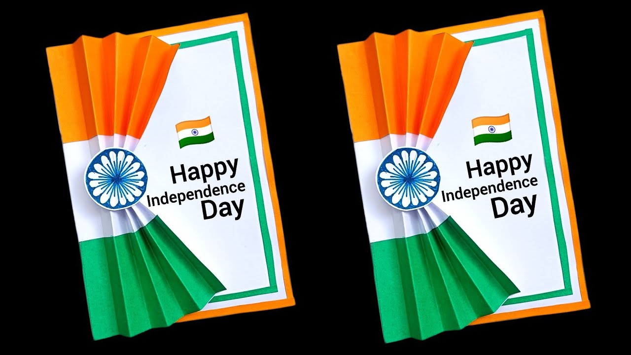 Independence day greeting card / Tri colour craft / 15 august craft ideas / republic day craft / 