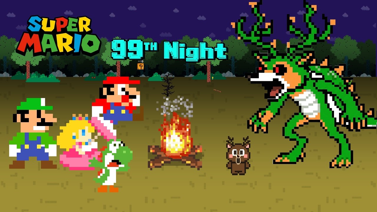 Super Mario Bros Escape Roblox 99 Nights in The Forest - Game Animation