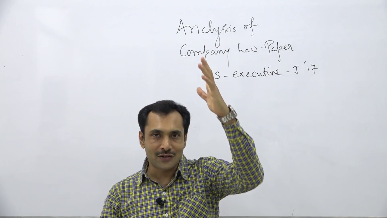 Solved paper of Company law cs executive June-2017