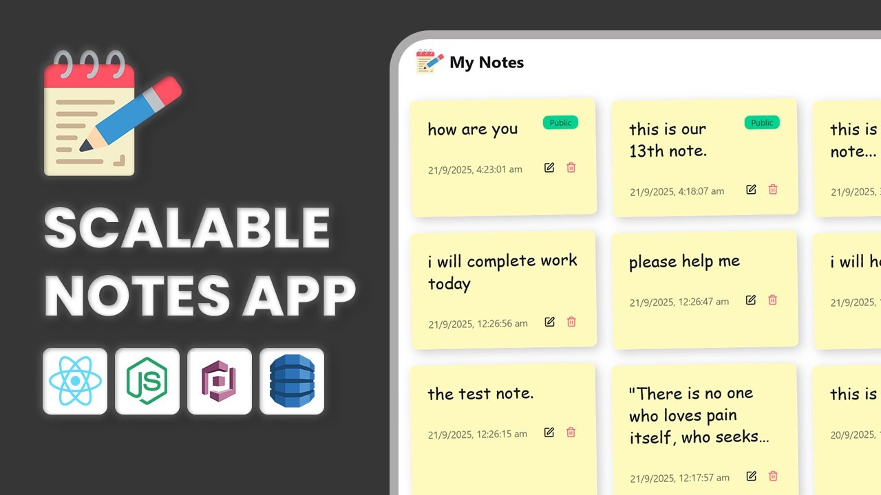 Build SCALABLE Notes App in MINUTES