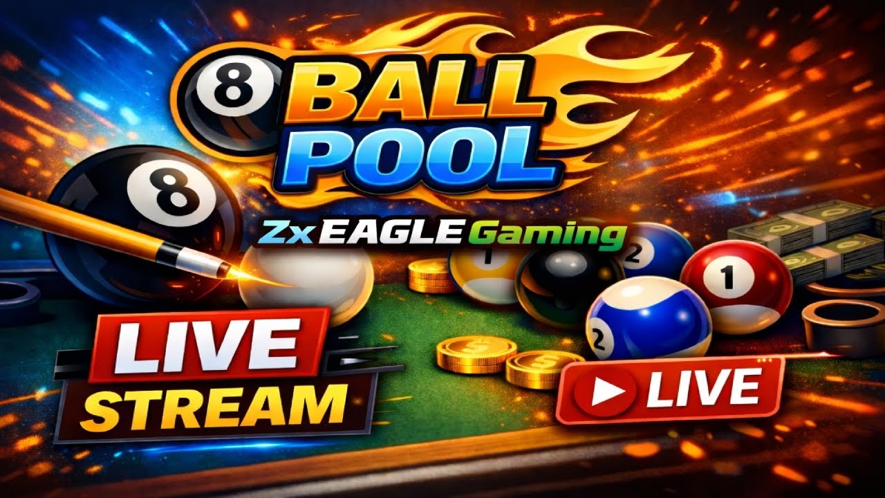 🔥🎱 8 Ball Pool Live Stream | Pro Gameplay • Mind Blowing Shots • Nonstop Fun | Zx EAGLE Gaming 🦅