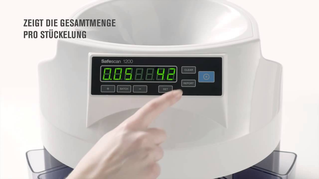 Safescan 1200 Münzzähler (Deutsch)