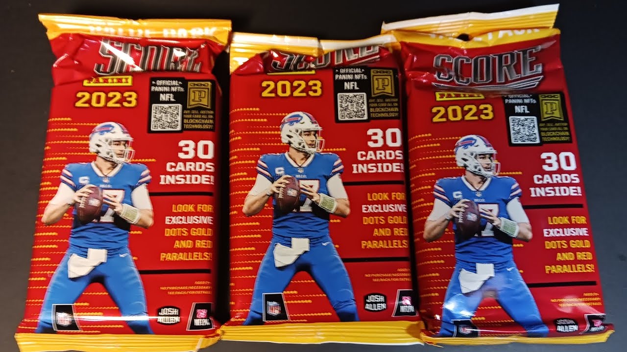 2023 SCORE FOOTBALL 🏈 RIP 30-CARD VALUE-PACKS (×3) LAST YEAR FOR SCORE? 🤷 #footballcards #score #nfl