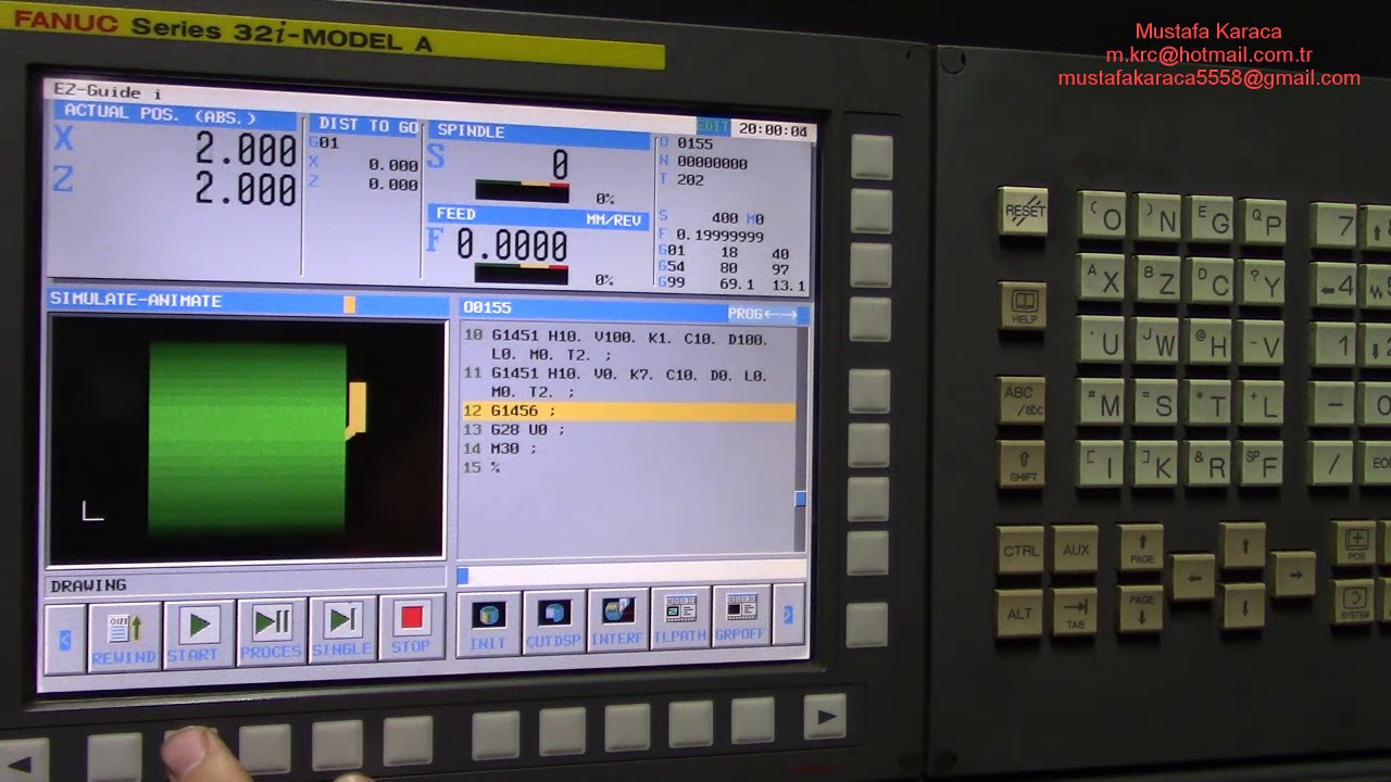 Fanuc Manuel Guide Simülasyon Özellikleri (Videolu eğitim setimden videodur)