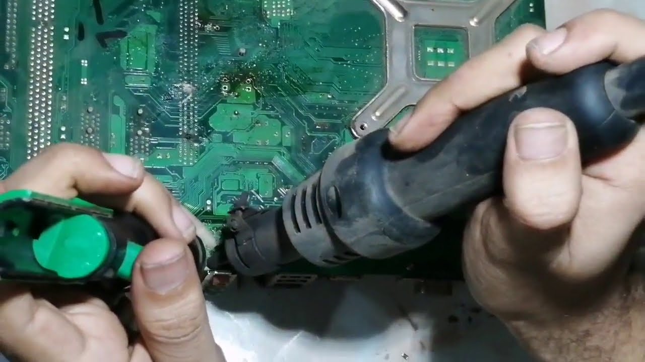 طريقه فك لحام وحده الصوت من المازر بورد audio in motherboard