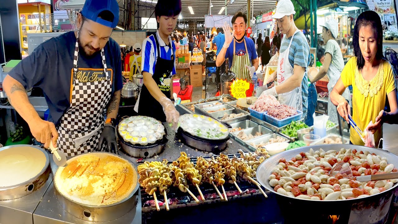 EXOTIC FOOD TOUR AT THAI MOST FAMOUS MORNING MARKET | RUAM SAB MORNING MARKET BANGKOK