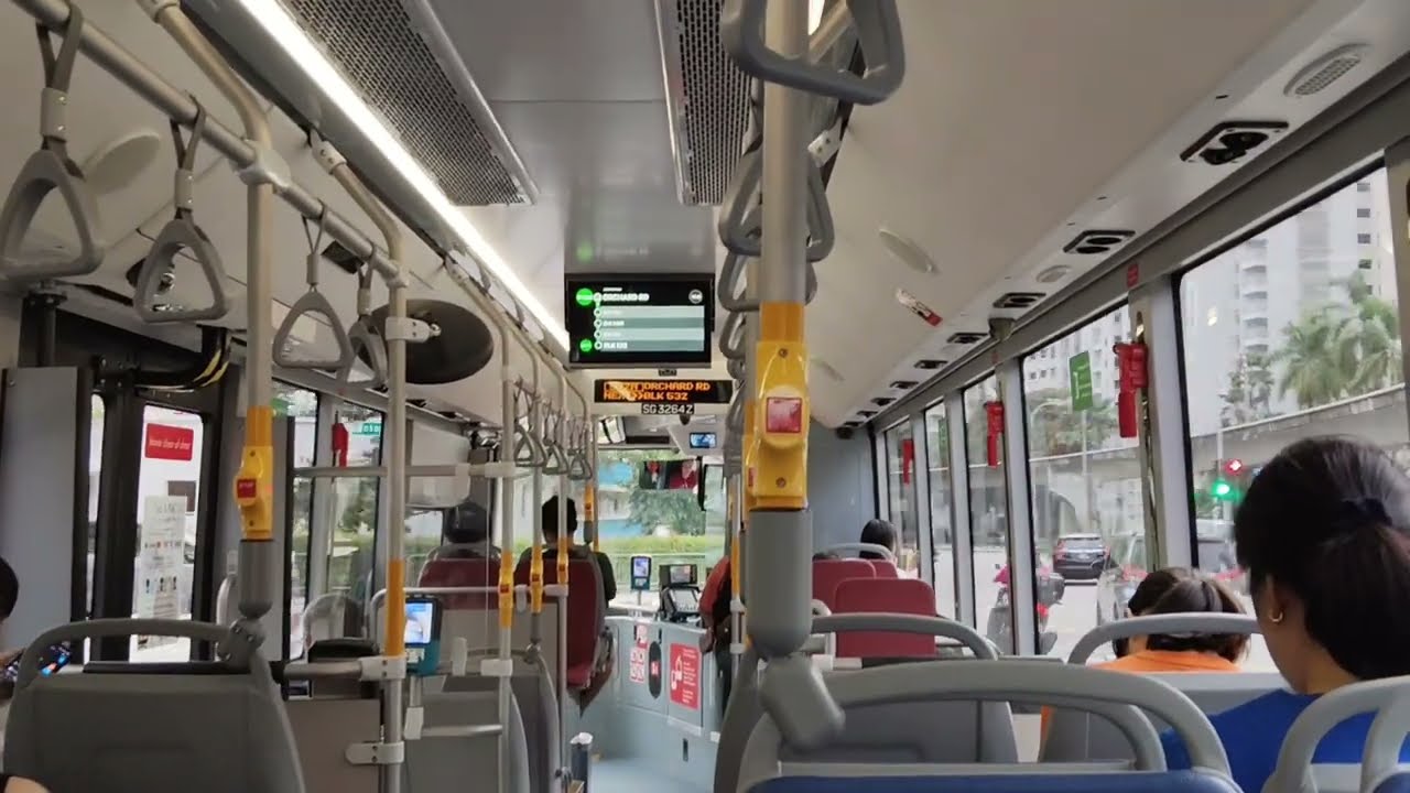 [BYD BC12A04 Joyride On Bus 972M During Peak Hours] SMRT BRAND NEW BYD BC12A04 On 972M [SG3264Z]