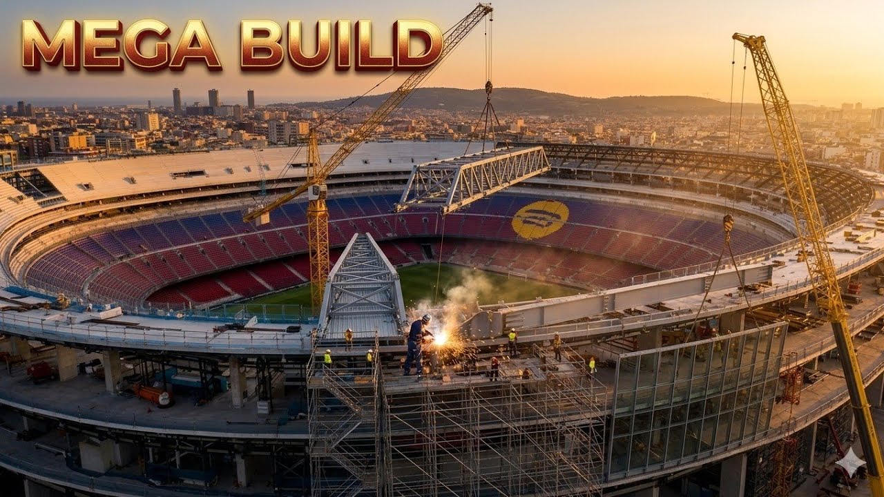 Camp Nou Transformation Is UNSTOPPABLE 🔥 New Tier, LED Ring & Slats