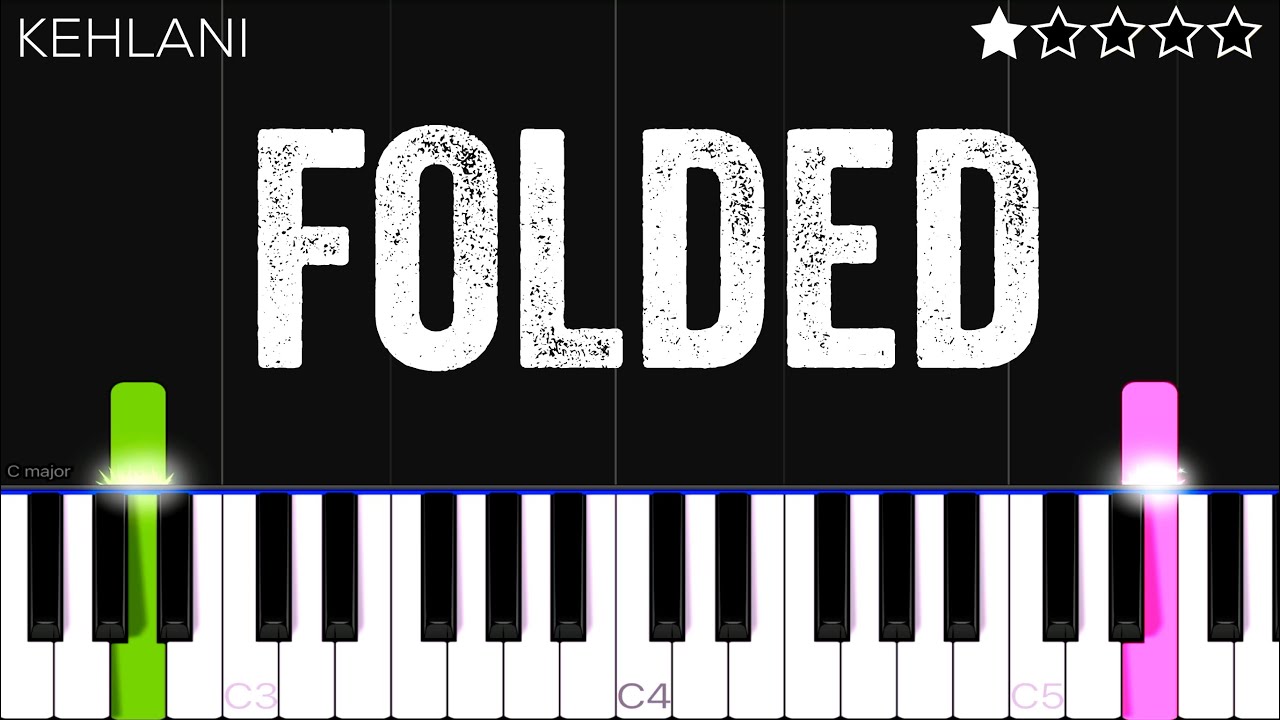 Kehlani - Folded | EASY Piano Tutorial