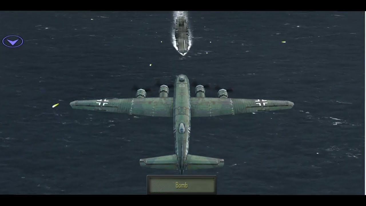 Atlantic Fleet:- Destroying Aircraft carriers by carpet bombers||# KMS Hutten vs 4 aircraft carriers