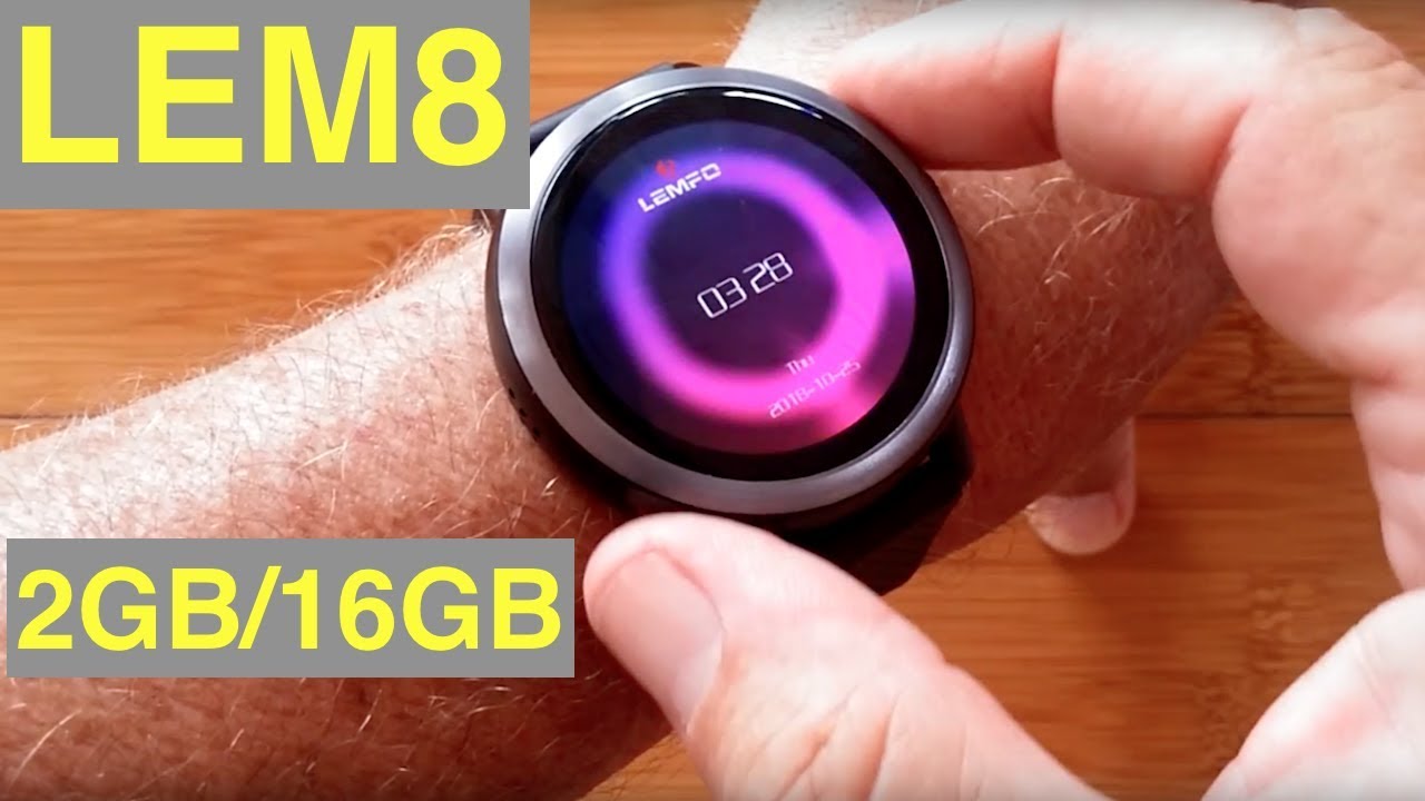LEMFO LEM8 4G Android 7.1.1 Always Time Display 2GB/16GB Smartwatch: Unboxing and 1st Look