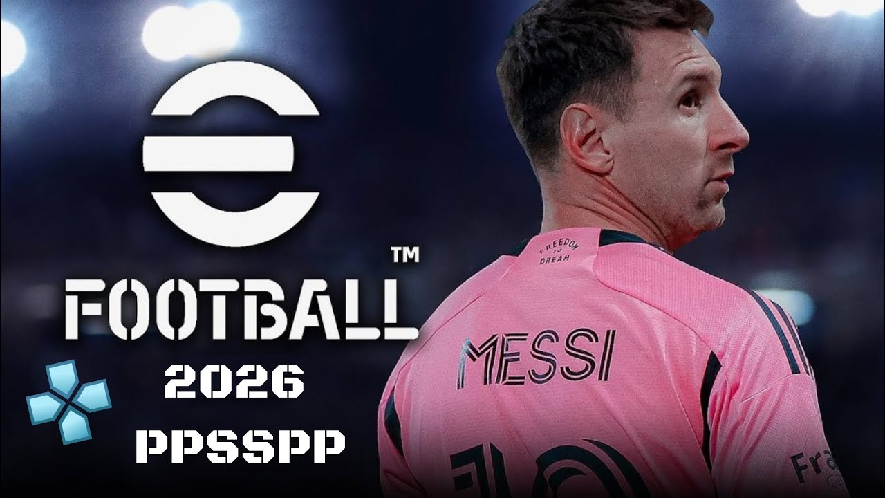 تحميل لعبة بيس 2026 pes -آخر الانتقالات وبجميع الدوريات الكبرى والمتوسطة- (ppsspp) 