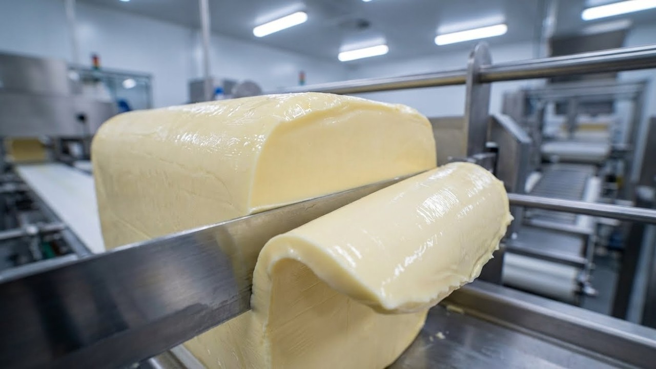 Inside the Largest Butter Factory | How Giant Butter Blocks Are Made