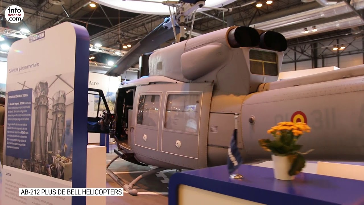 Helicóptero AB-212 Plus de Bell Helicopters por dentro y por fuera en Feindef