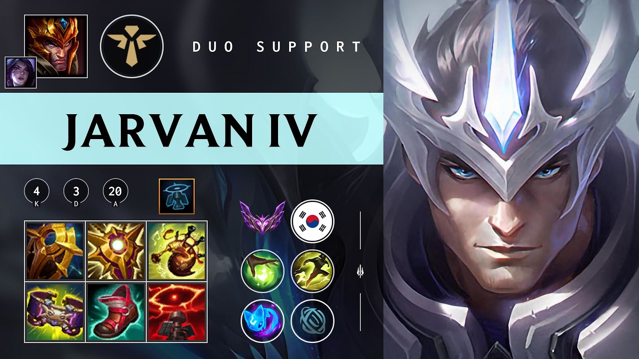 Jarvan IV Support vs LeBlanc - KR Master Patch 26.03
