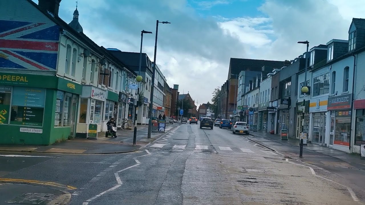 Driving in Swindon, Wiltshire.
