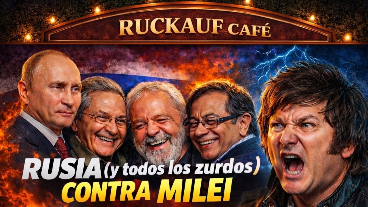 RUSIA (Y TODOS LOS ZURDOS) C0NTRA MILEI - UN CAFE CON RUCKAUF