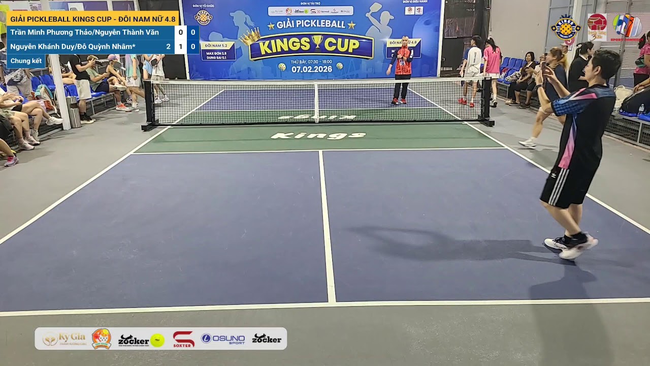 LIVE | GIẢI PICKLEBALL KINGS CUP - ĐÔI NAM NỮ 4.8 | V4-B1