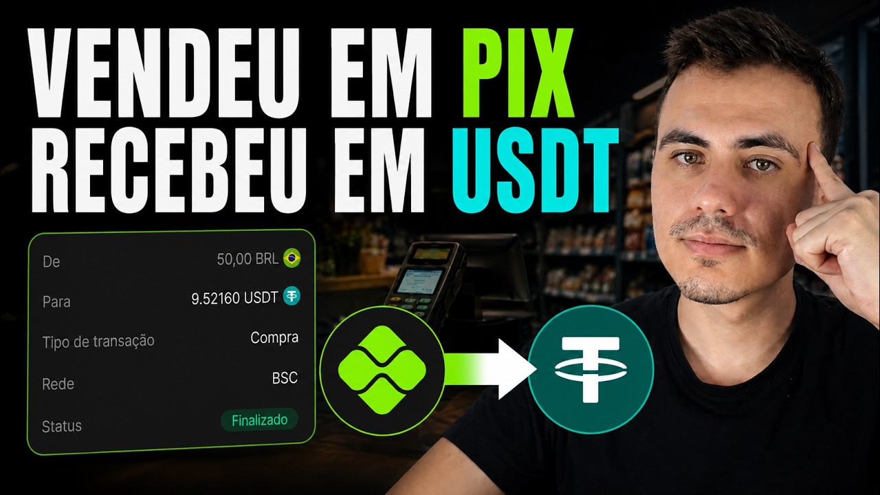 Como Receber PIX Convertido Automaticamente em USDT
