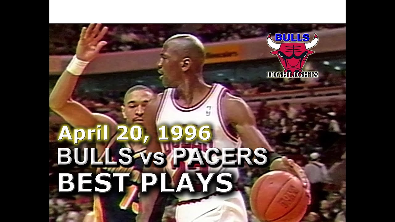 April 20 1996 Bulls vs Pacers highlights