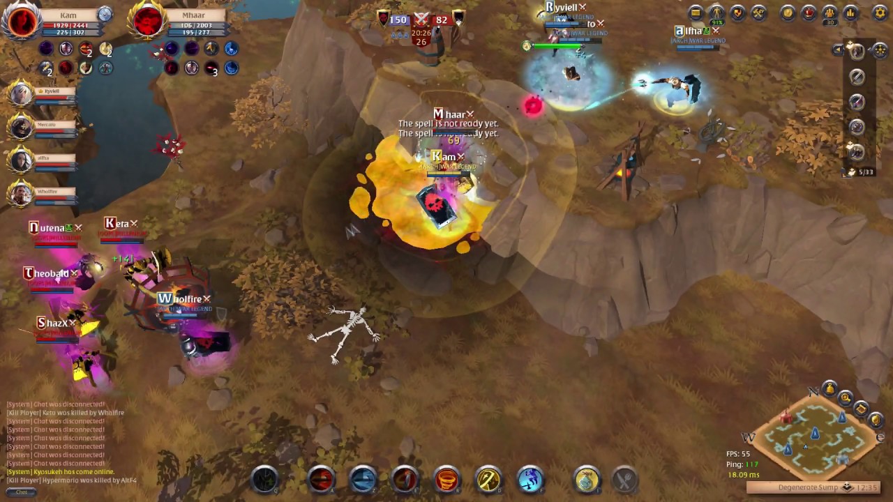 Albion Online PvP GvG du 05 War Legend vs Millenium Compilation