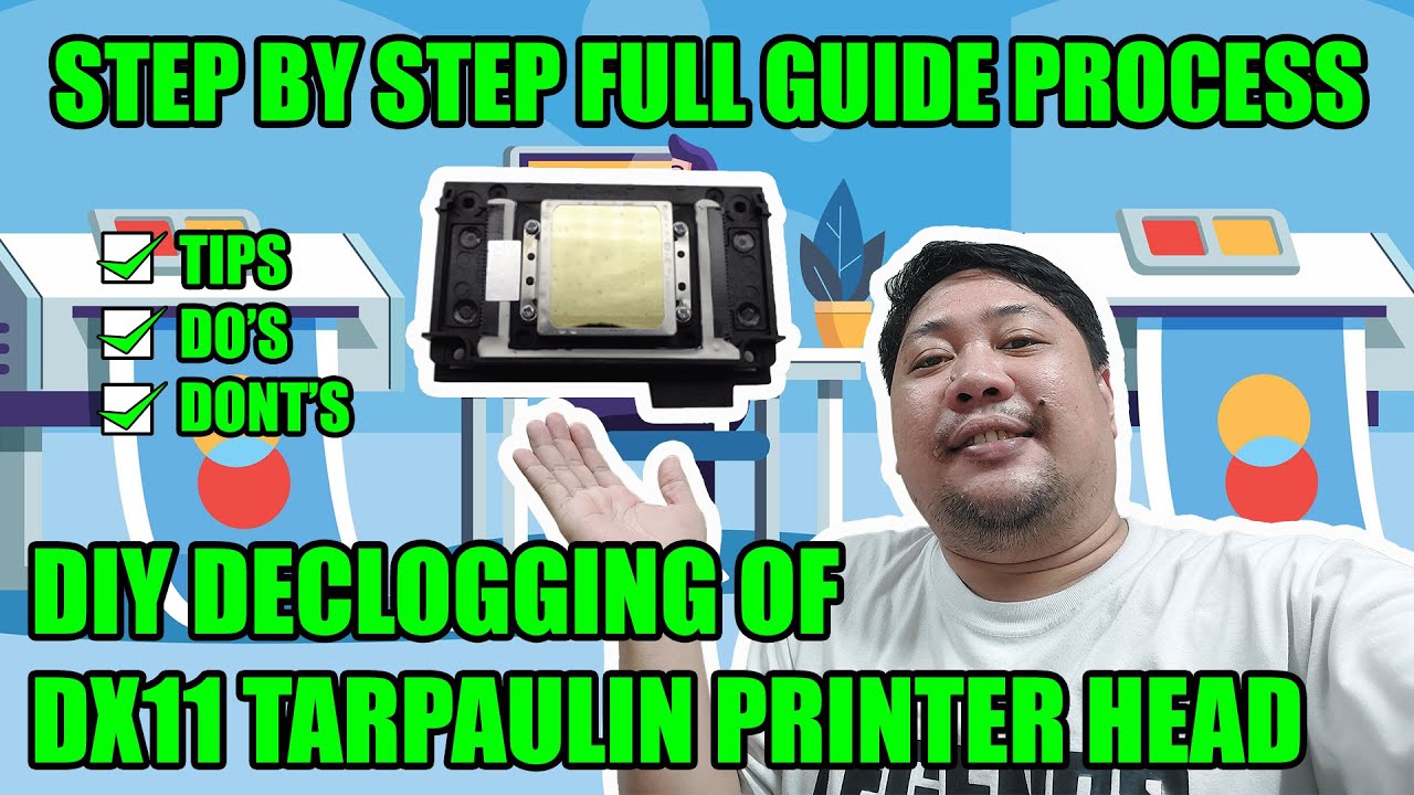 DX11 PRINTER HEAD MANUAL DIY DECLOGGING FULL STEP BY STEP PROCEDURES