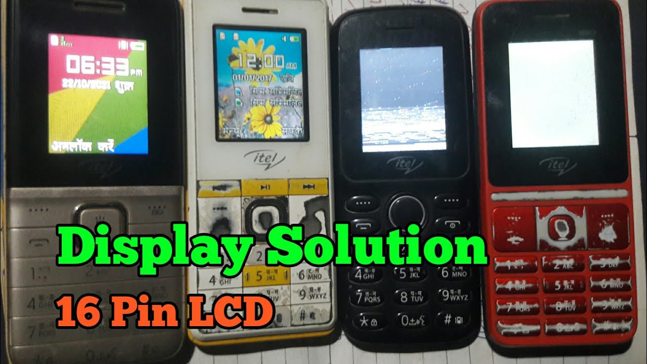 Itel keypad 16 pin white Display Solution||itel it2163,it5608,it2130,it5603