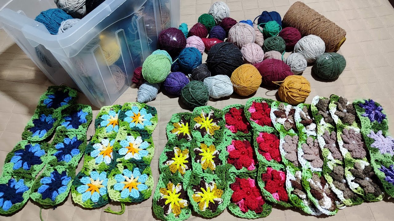 💥PRODUÇÃO COM SOBRAS -PARTE 6- PRODUZI LINDOS TAPETES, COMBINAÇÃO FOFA #croche 