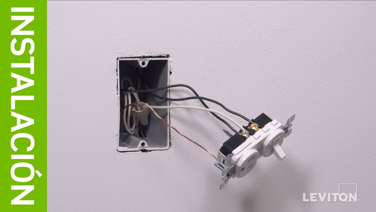Leviton: Instalación: Interruptor de Combinación 5225, 5625, 5636 y T5625