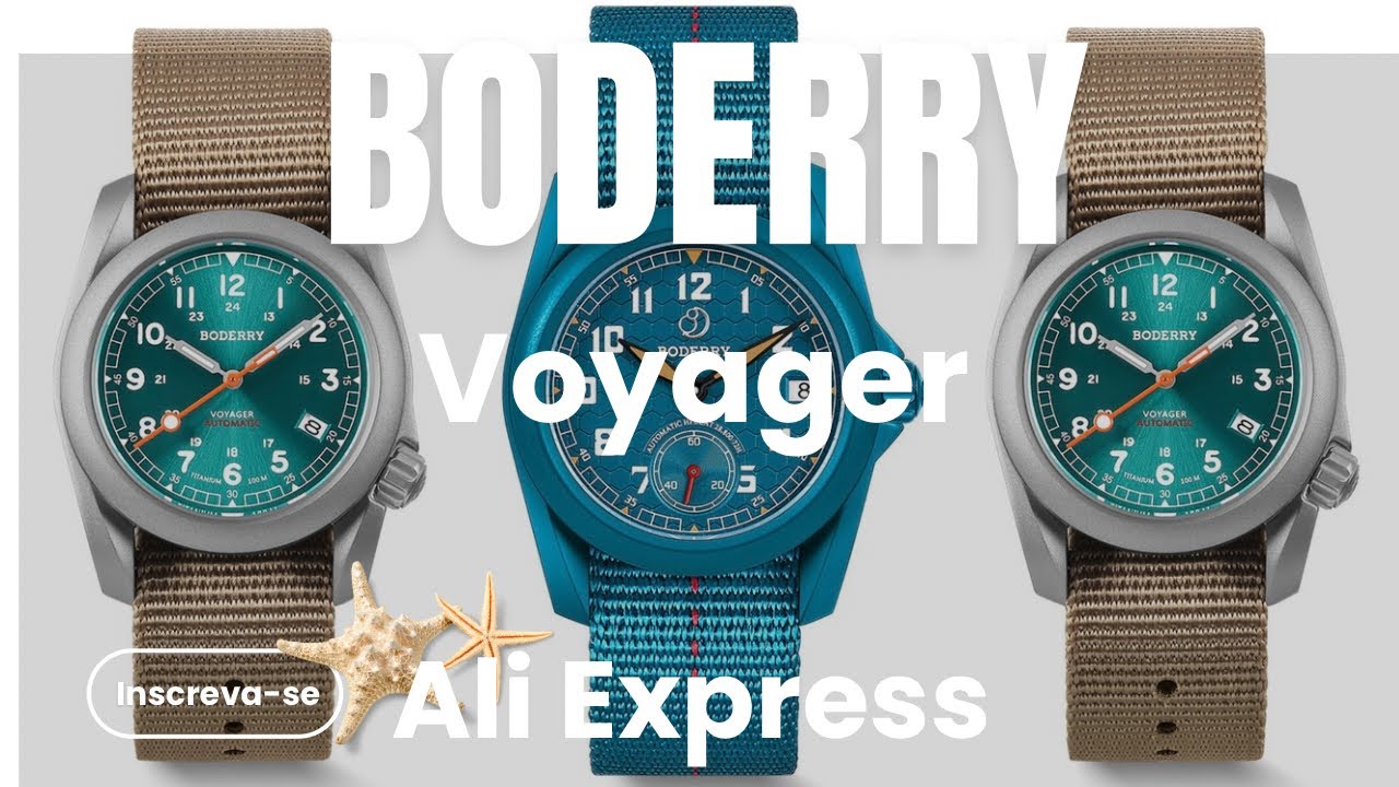 Relógio Boderry Voyager Automático, um dos melhores Field Watches em Titânio da Ali Express!