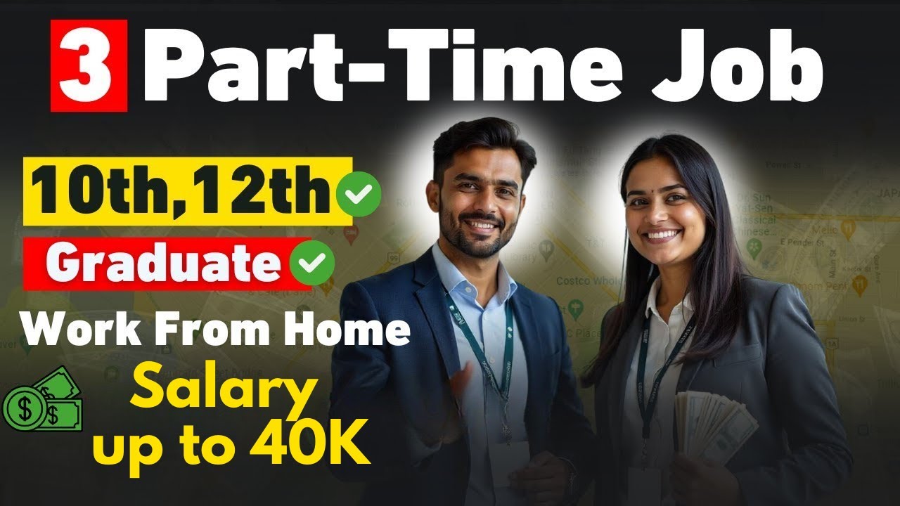 3 Best Part-Time Jobs | Work From Home 💰 | 10th, 12th, Graduate