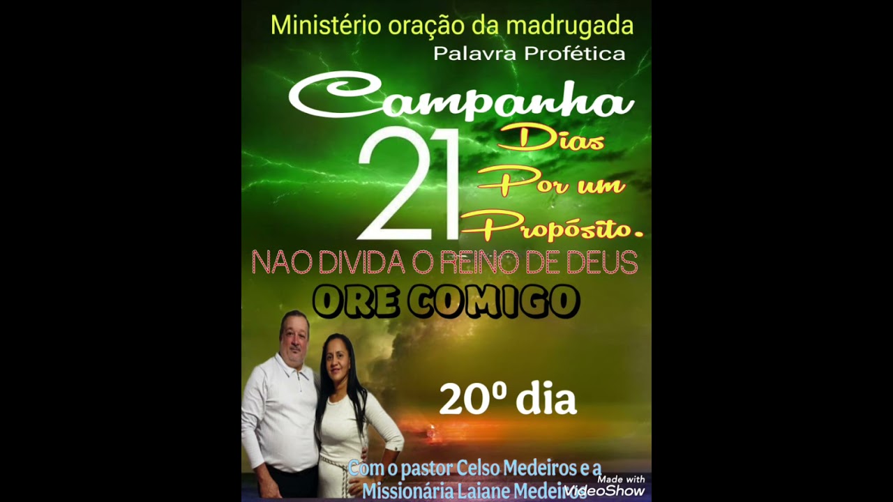 21 DIAS POR UM PROPÓSITO.  20⁰ DIA ORE COMIGO 