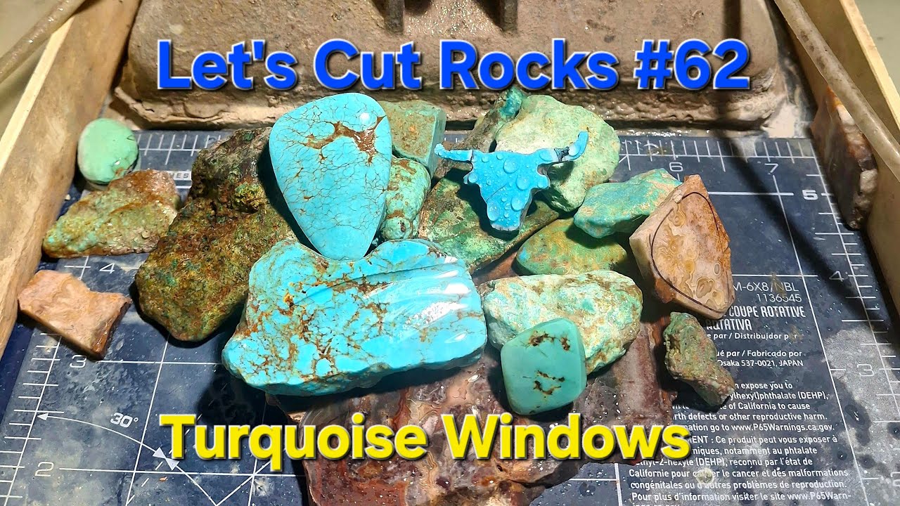 Sir RocksAlot is live! Turquoise Windows & on the Saw N°62 #rocks #art #nature #jewelry