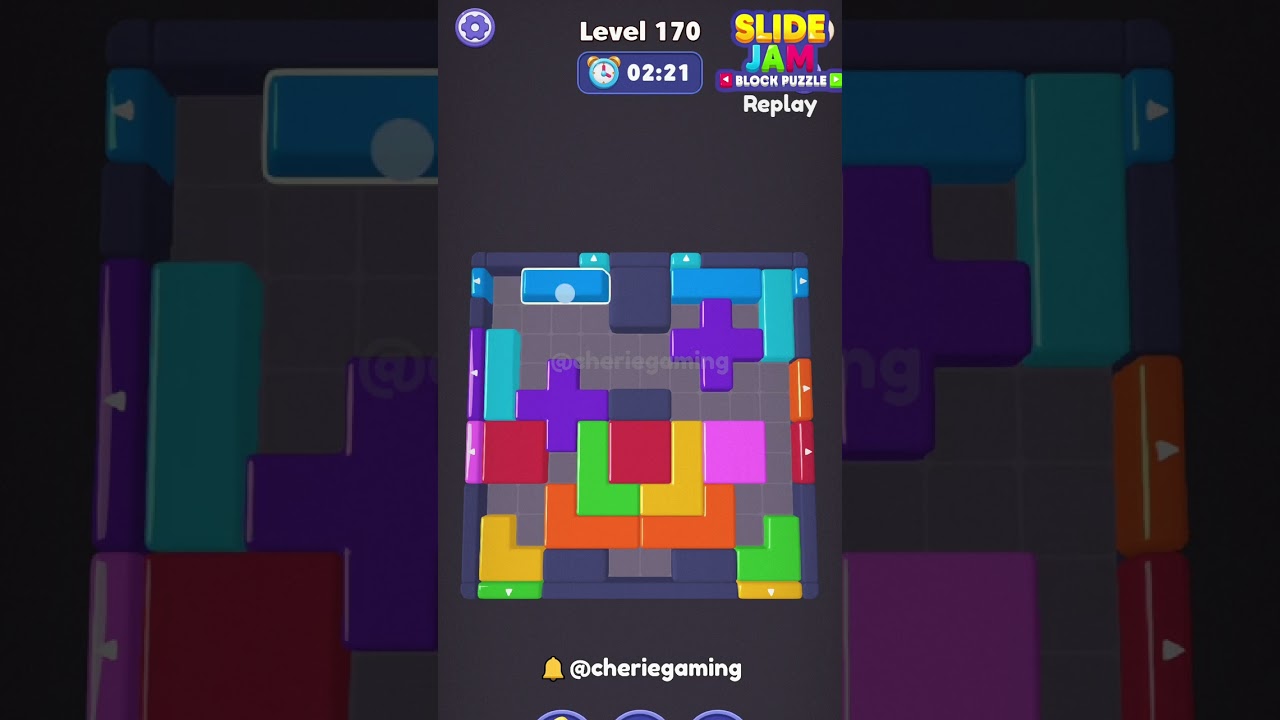 Slide Jam Level 170 Solution Walkthrough